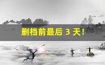 删档前最后 3 天！某私服开放「全服自由交易」，物价崩了！